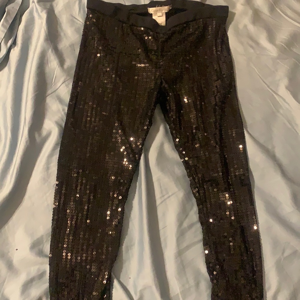Sequined pants,, tbh they are free , I can’t fit them